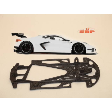 Chassis 3D Bicomponente, Corvette C8.r (carrocería NSR, cunas SLOT.IT)