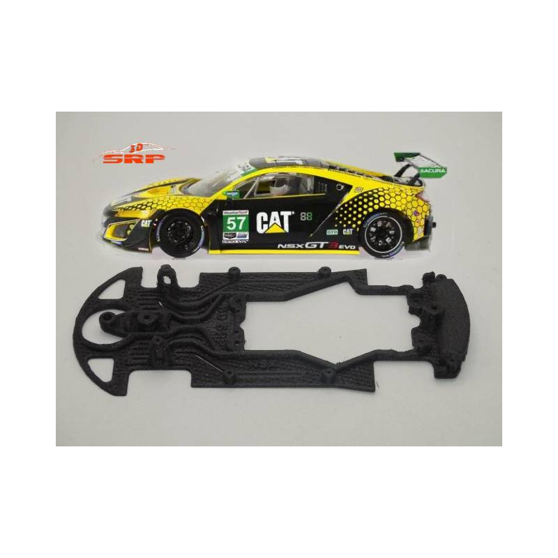 Chassis 3D Bicomponente Honda NSX (carrocería Scaleauto, cunas SLOT.IT)