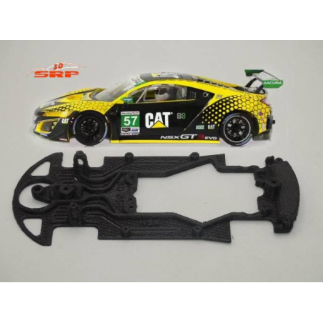 Chassis 3D Bicomponente Honda NSX (carrocería Scaleauto, cunas SLOT.IT)
