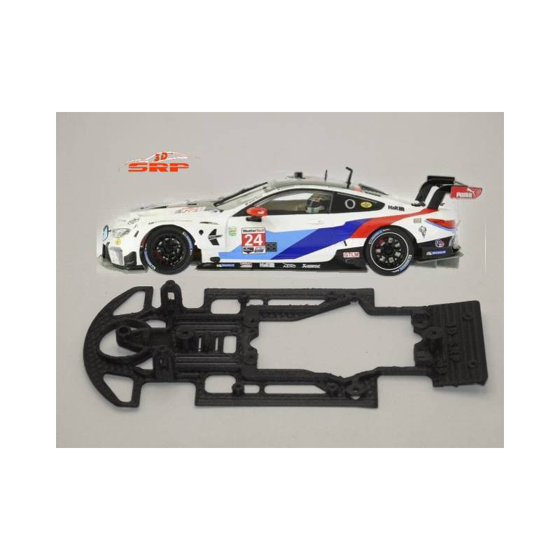 Chassis 3D Bicomponente BMW M8 GTLM (carrocería Scaleauto, cunas SLOT.IT)