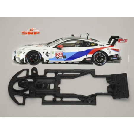 Chassis 3D Bicomponente BMW M8 GTLM (carrocería Scaleauto, cunas SLOT.IT)