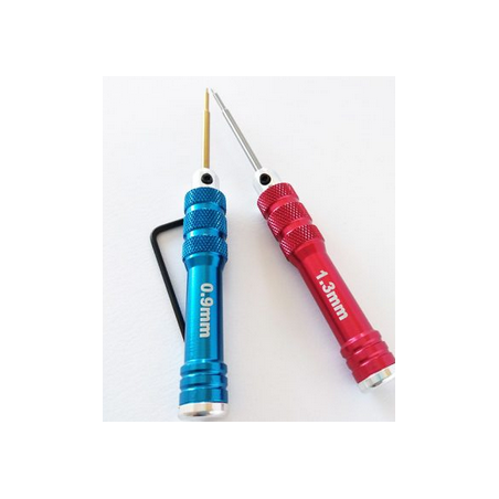 SET de 2 destornilladores Allen 0.9 y 1.3 mm